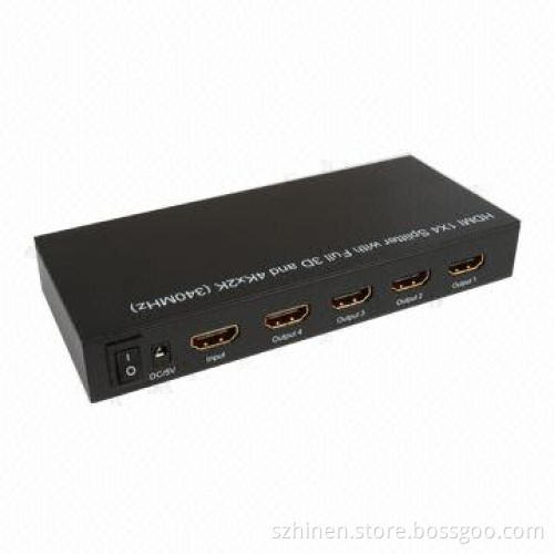 3D HDMI Splitter 1x4 with Full 3D and 4Kx2K (340MHz)
